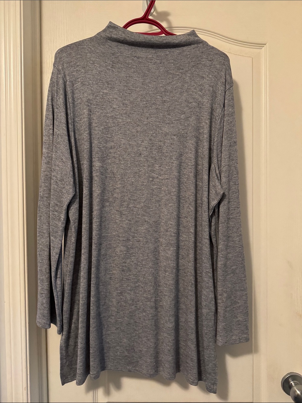 American Apparel Heather Gray Long-Sleeve Tunic Top